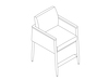 A line drawing - Nemschoff Palisade Easy Access Chair