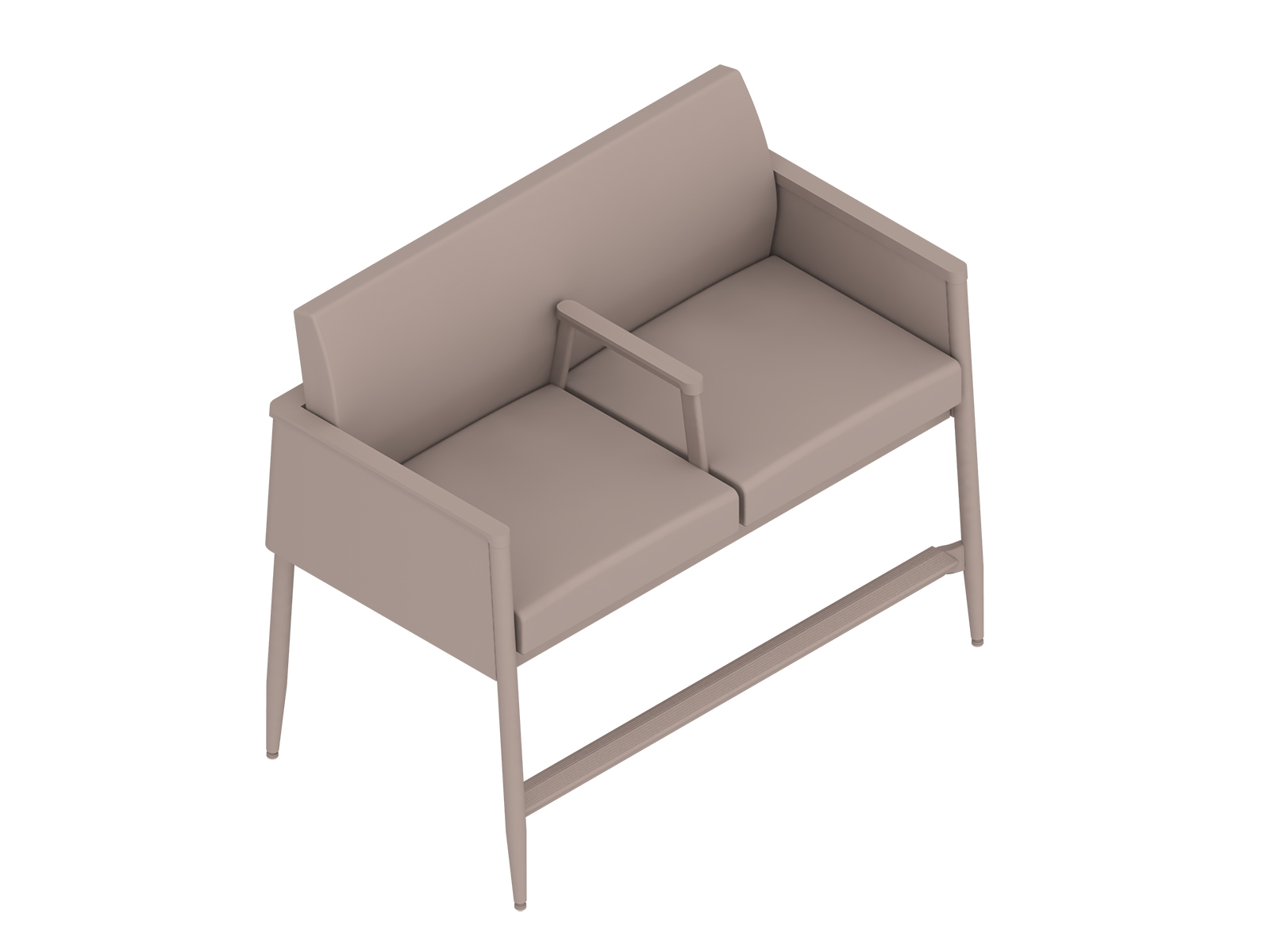 A generic rendering - Nemschoff Palisade Easy Access Multiple Seating–With Arms–2 Seat