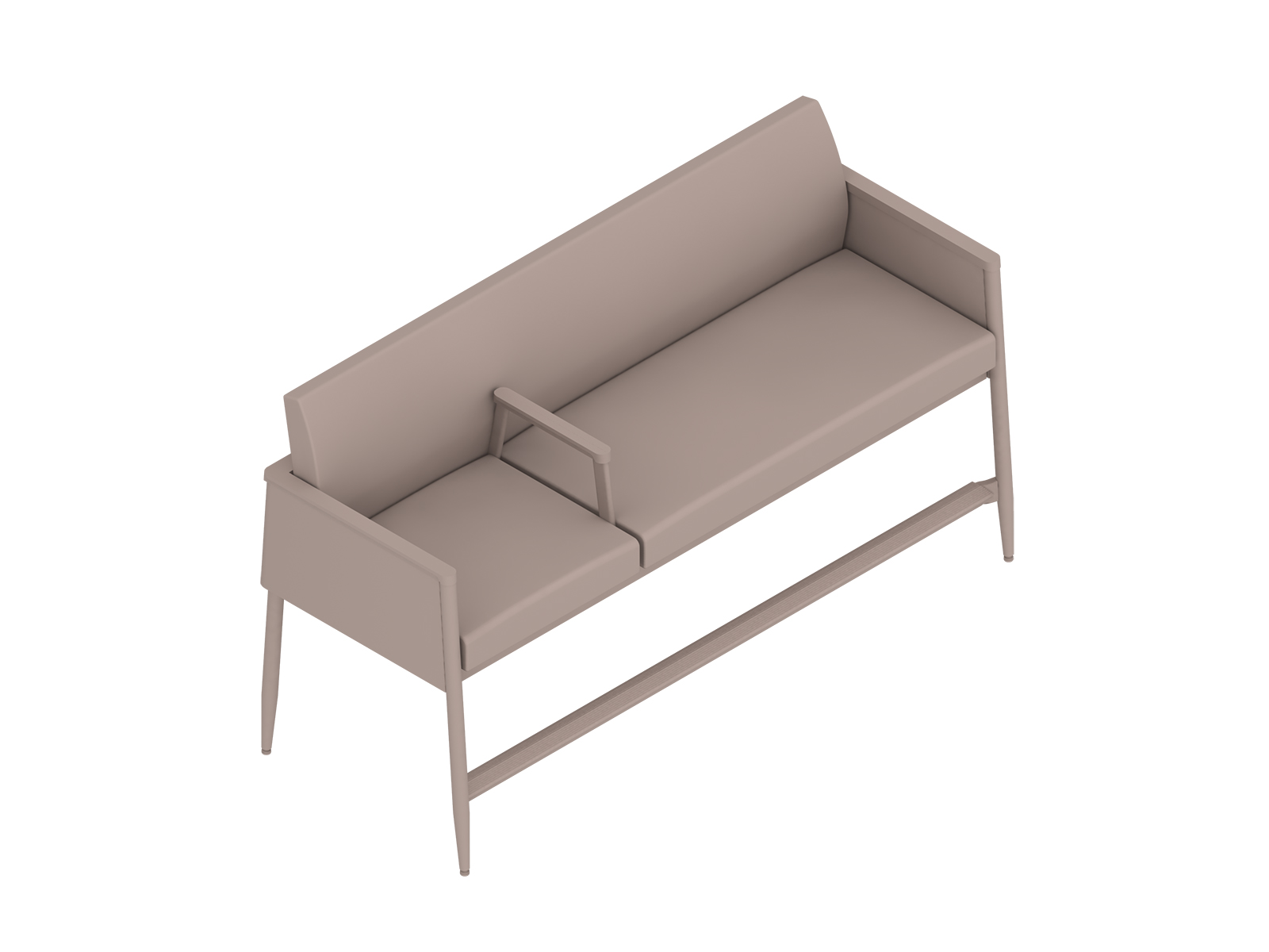 A generic rendering - Nemschoff Palisade Easy Access Plus Chair–Divider Arm–Left Side Single Chair
