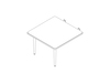 A line drawing - Nemschoff Palisade Multiple Seating–Corner Table