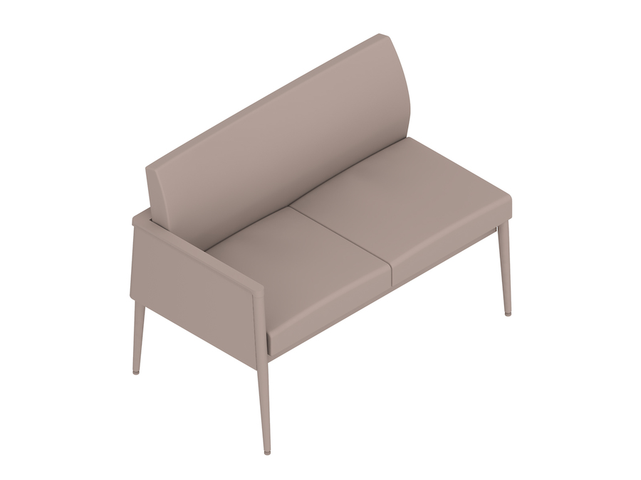 A generic rendering - Nemschoff Palisade Multiple Seating–Left Arm–2 Seat