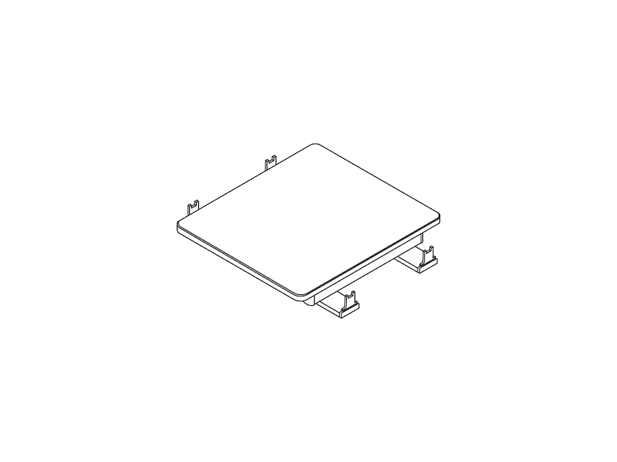 A line drawing - Nemschoff Palisade Multiple Seating–Spanner Table