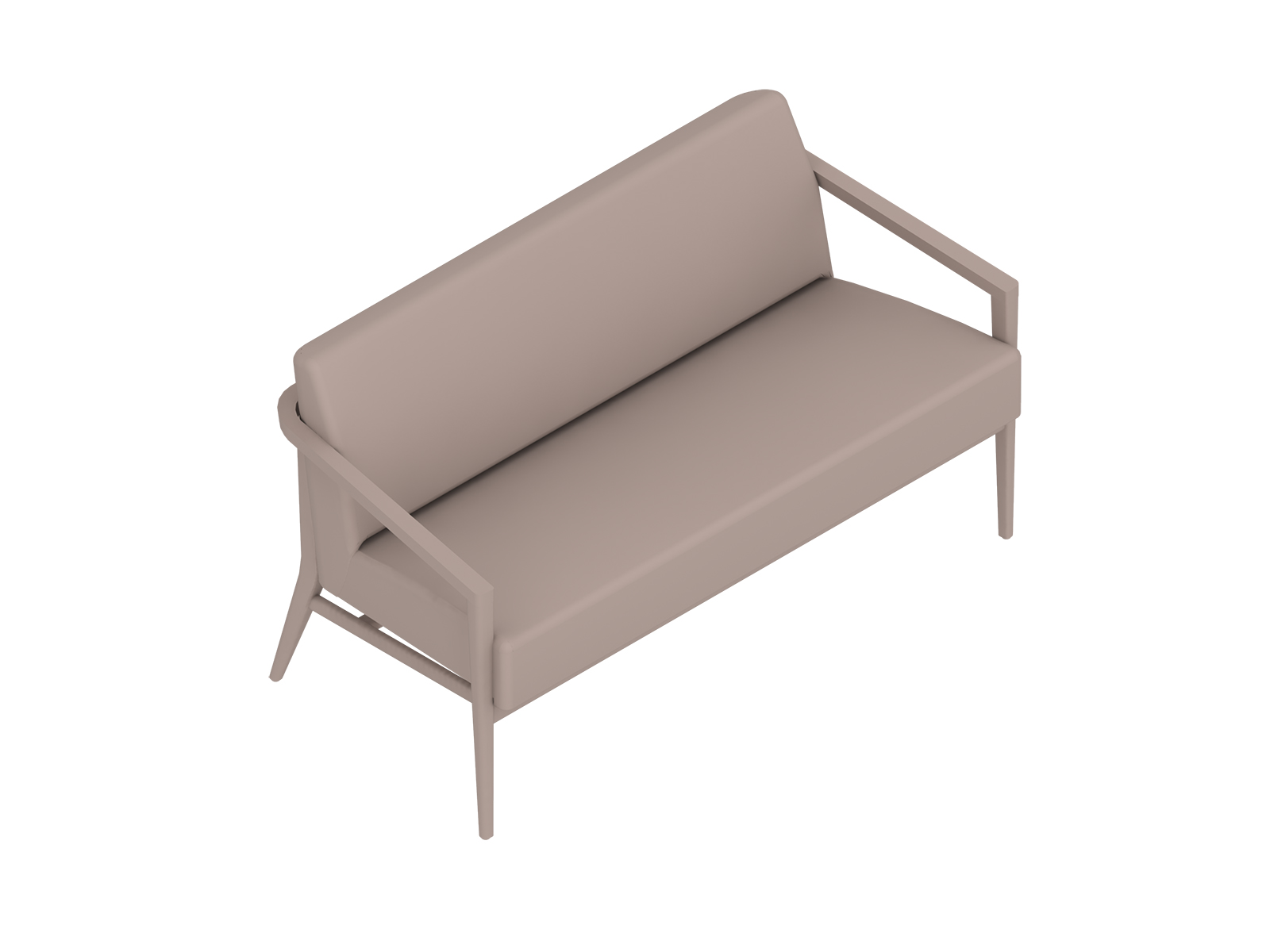 A generic rendering - Nemschoff Palisade Settee–Open Arm