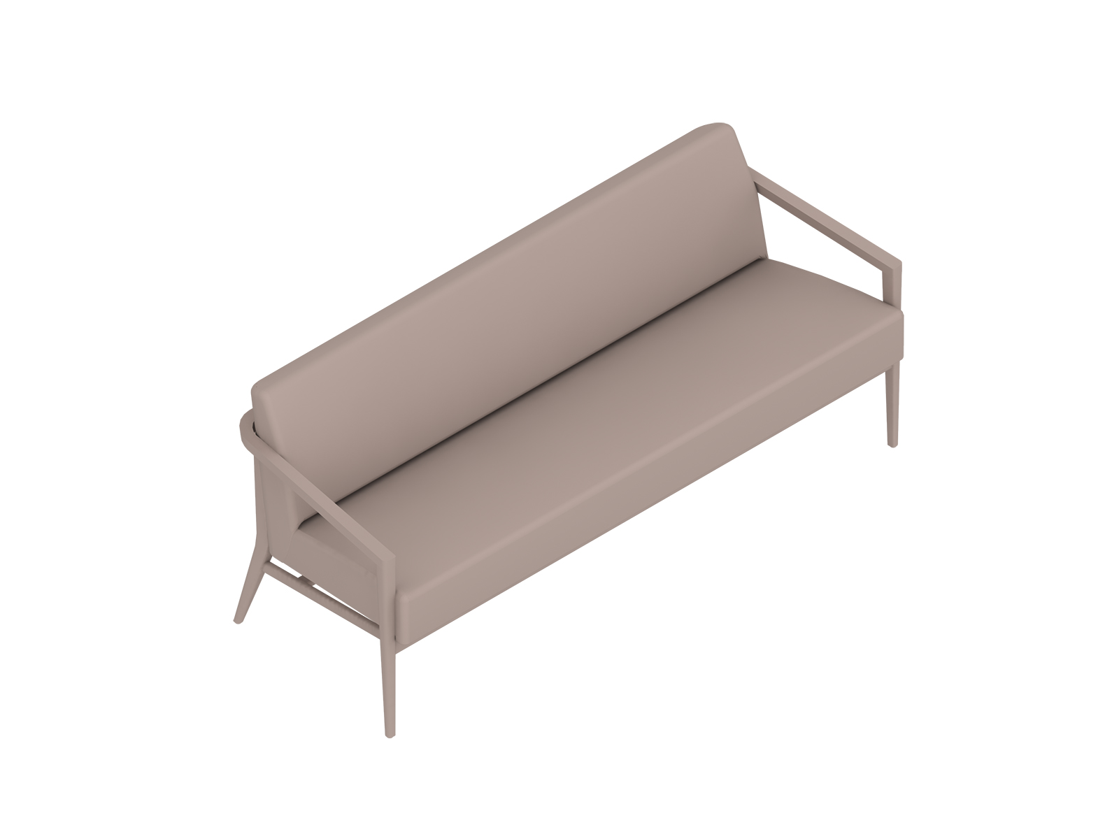 A generic rendering - Nemschoff Palisade Sofa–Open Arm