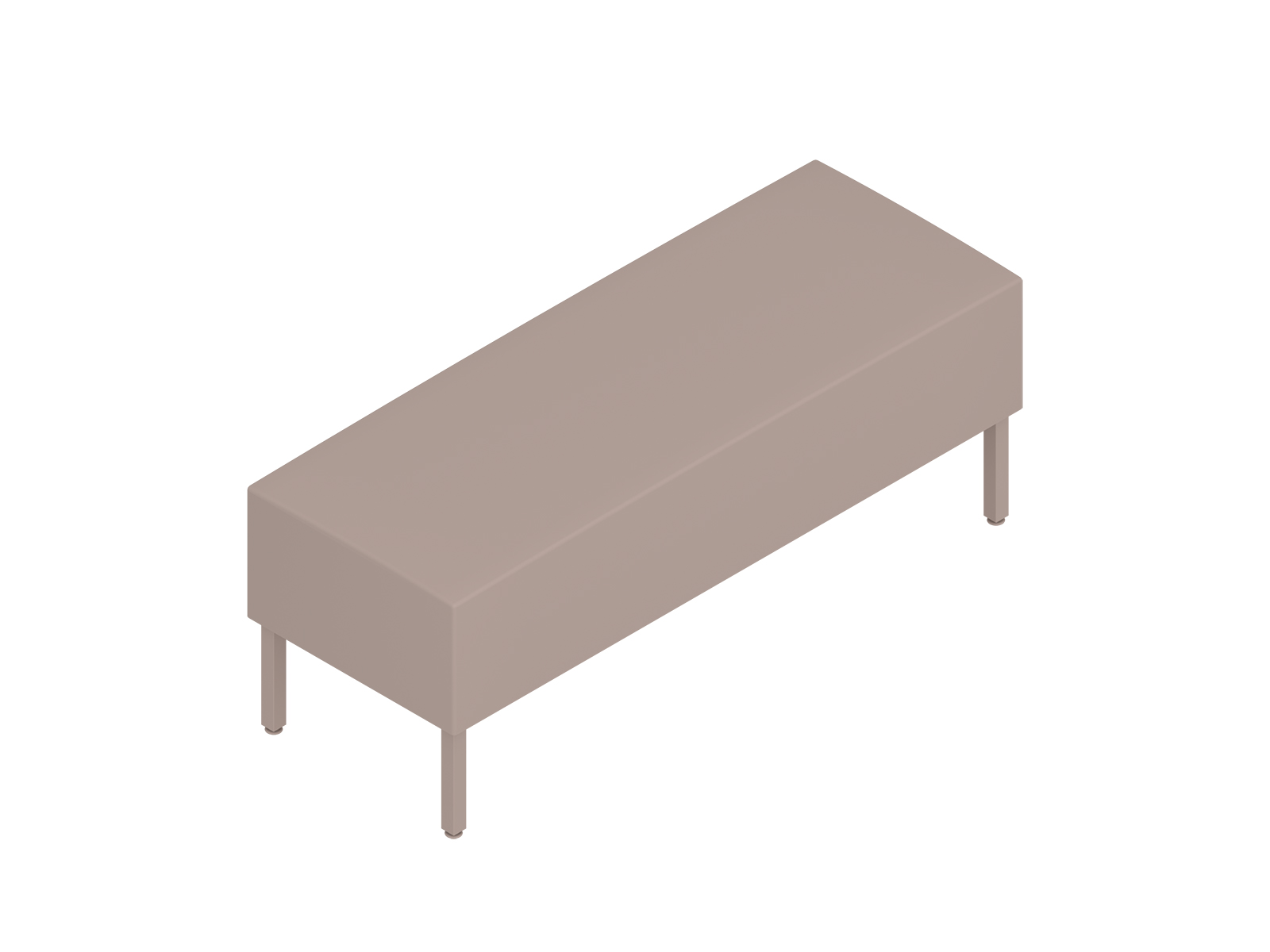 A generic rendering - Nemschoff Riva Bench–Rectangular