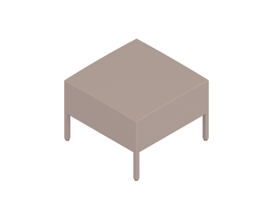 A generic rendering - Nemschoff Riva Bench–Square–Small