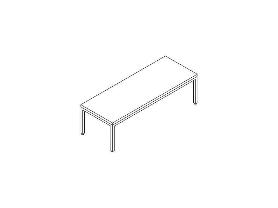 A line drawing - Nemschoff Riva Coffee Table