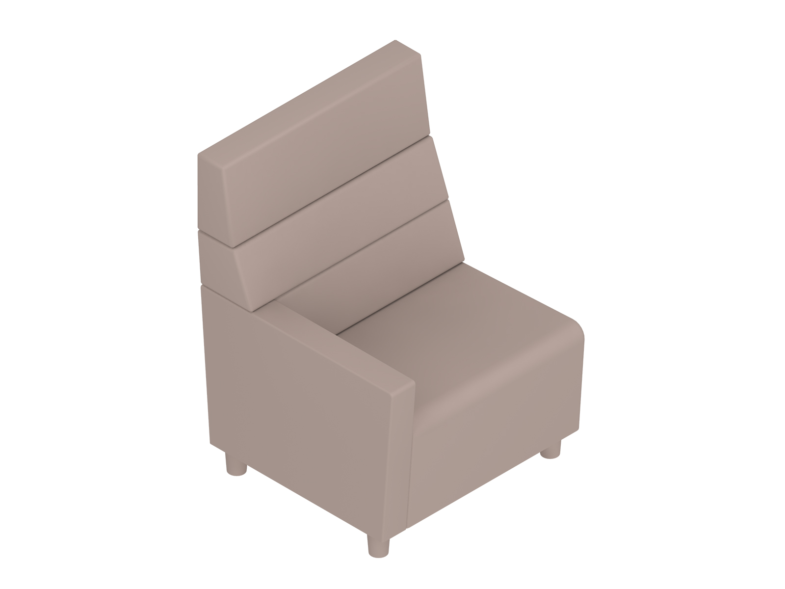 A generic rendering - Nemschoff Steps Straight Seat–High Back–Left Arm