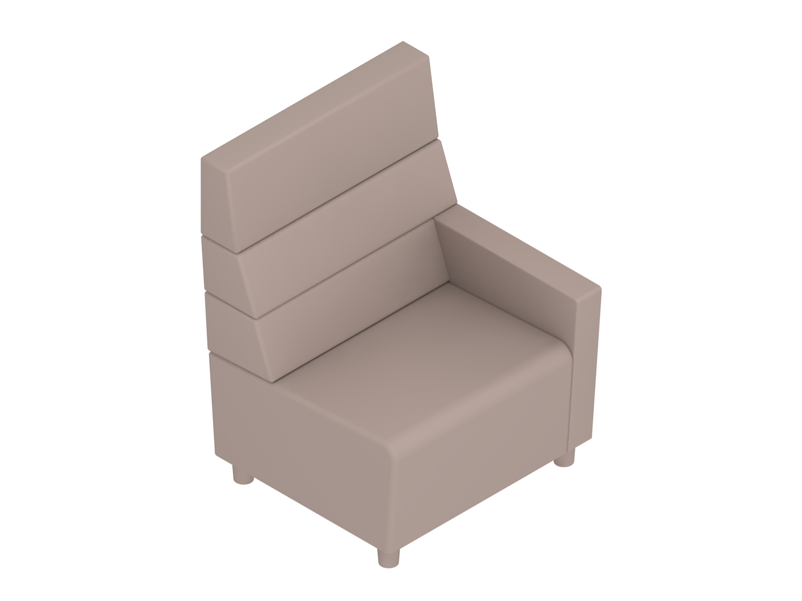 A generic rendering - Nemschoff Steps Straight Seat–High Back–Right Arm