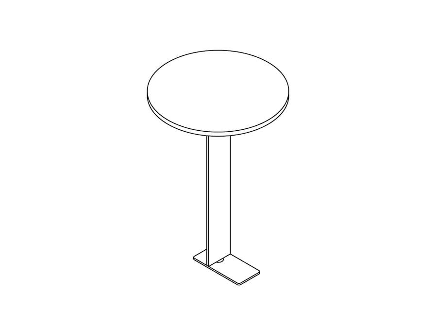 A line drawing - Nemschoff Steps Tablet Table