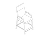 A line drawing - Nemschoff Valor Easy Access Chair