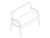 A line drawing - Nemschoff Valor Plus Chair–43 Wide