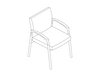A line drawing - Nemschoff Valor Side Chair
