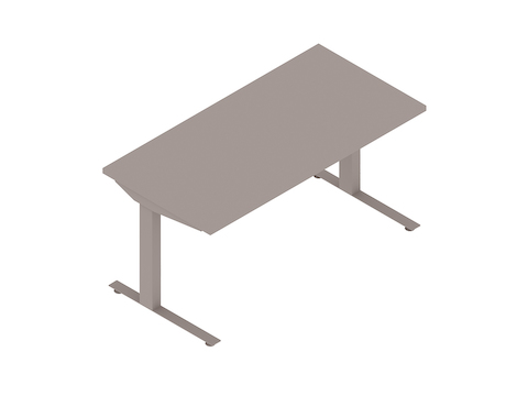 Una representación genérica - Mesa Nevi Sit-to-Stand con patas en C