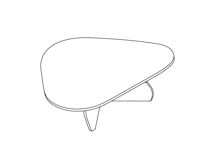 A line drawing - Noguchi Table