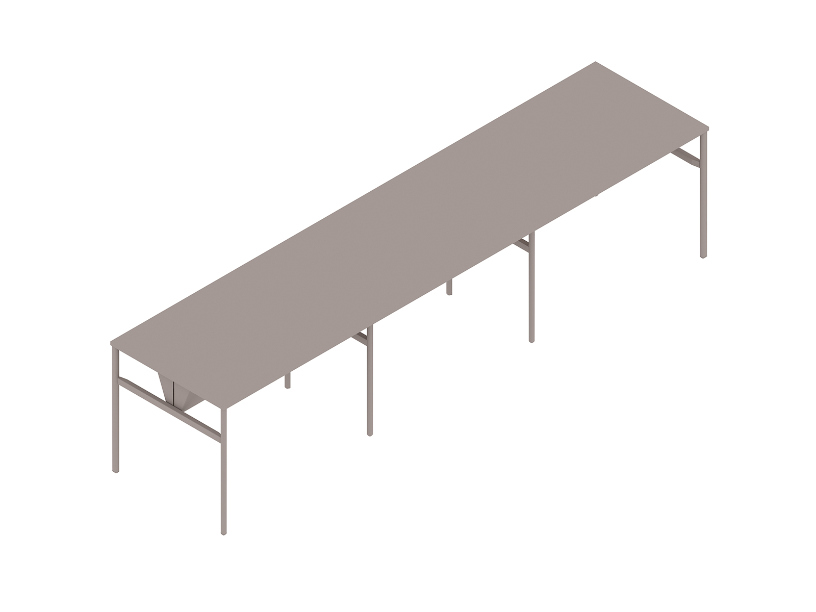 Uma renderização genérica - Mesa comunitária OE1–Altura para bar–3 peças–Dupla face