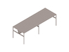 A generic rendering - OE1 Communal Table–Counter Height–2 Piece–Double Sided