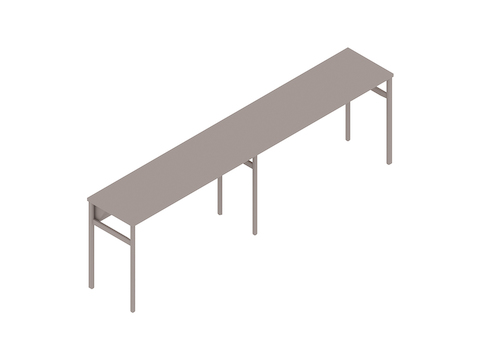 A generic rendering - OE1 Communal Table–Counter Height–2 Piece–Single Sided