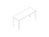 A line drawing - OE1 Communal Table–Seated Height–1 Piece–Single Sided