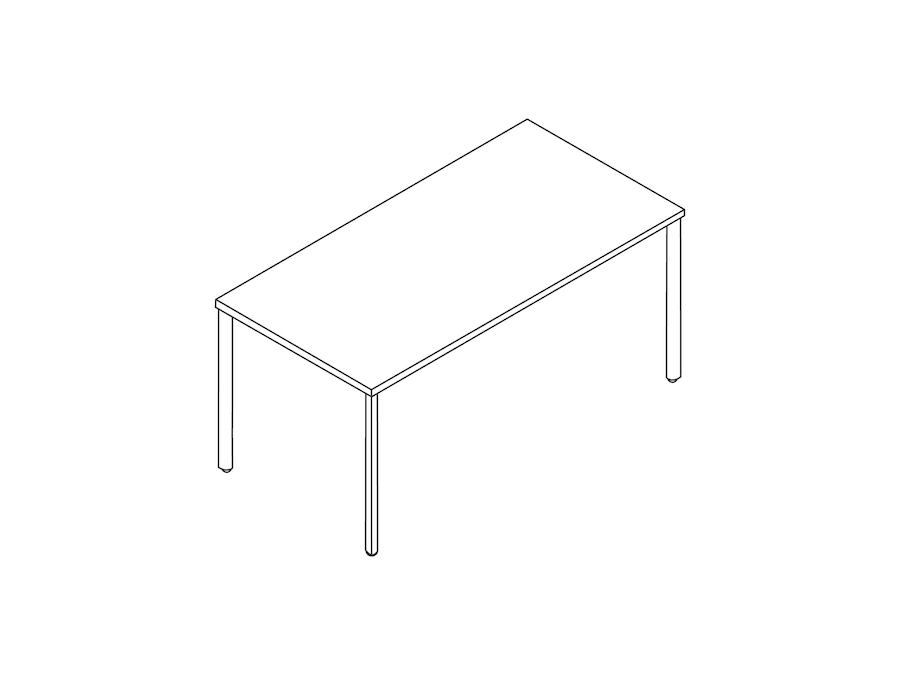 A line drawing - OE1 Rectangular Table
