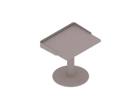 Uma renderização genérica - Mesa Sit-to-Stand OE1 – retangular com cobertura