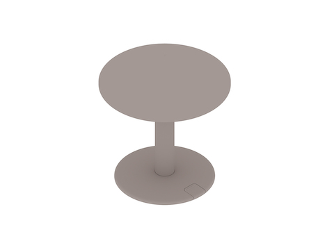 Uma renderização genérica - Mesa Sit-to-Stand OE1 – redonda
