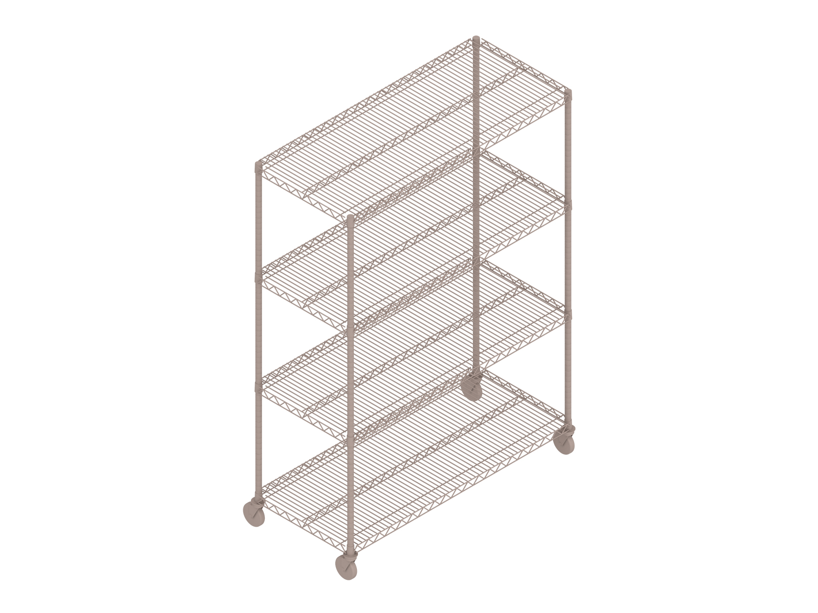 Open Wire Shelving 3d Models, Room Essentials Wire Shelving Replacement Parts