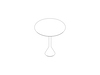 A line drawing - Palissade Bistro Table–Round