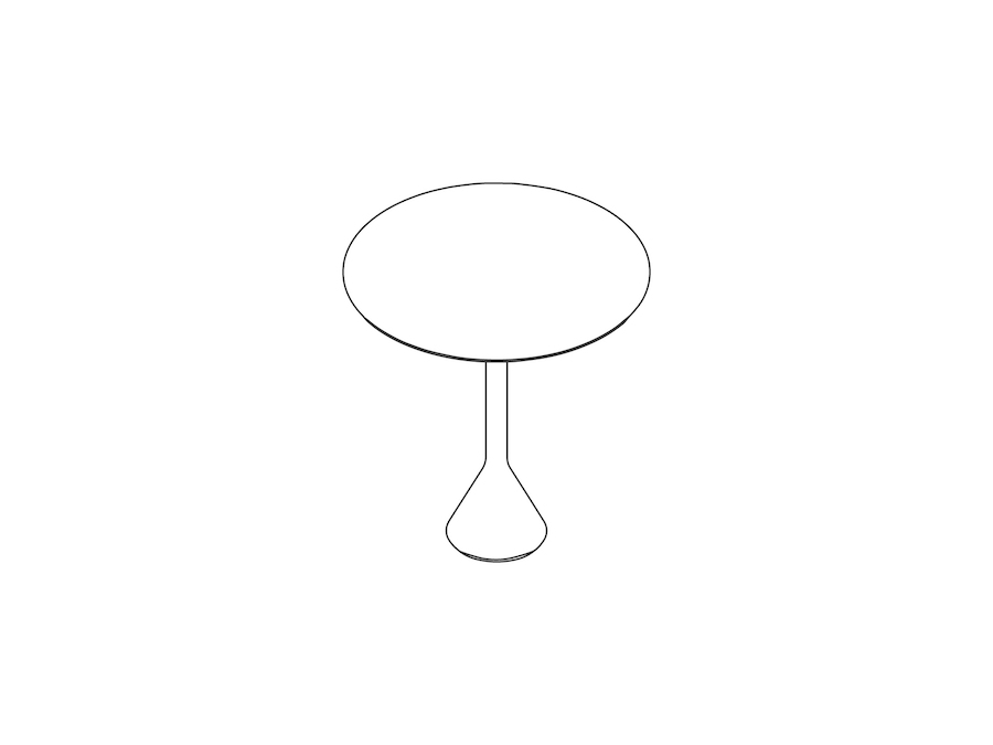 A line drawing - Palissade Bistro Table–Round