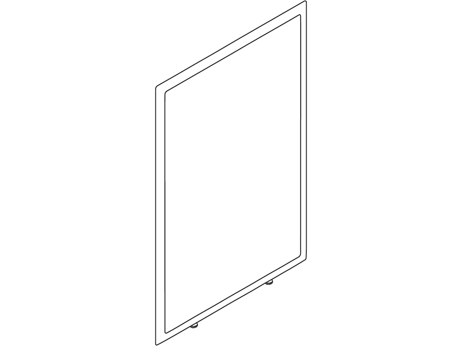 A line drawing - Pari Freestanding Screen