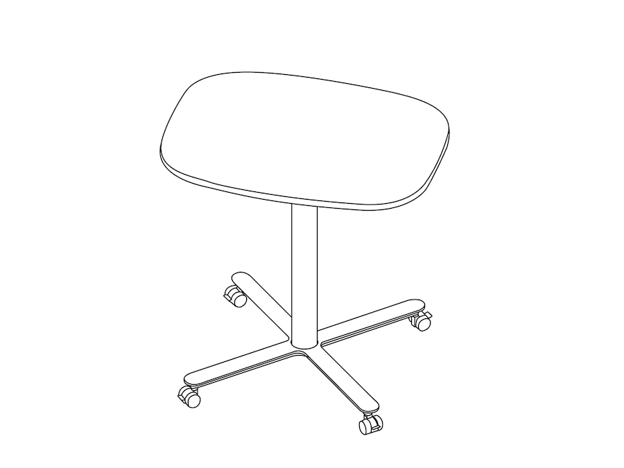 A line drawing - Passport Work Table–Large