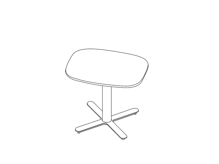 A line drawing - Passport Work Table–Small