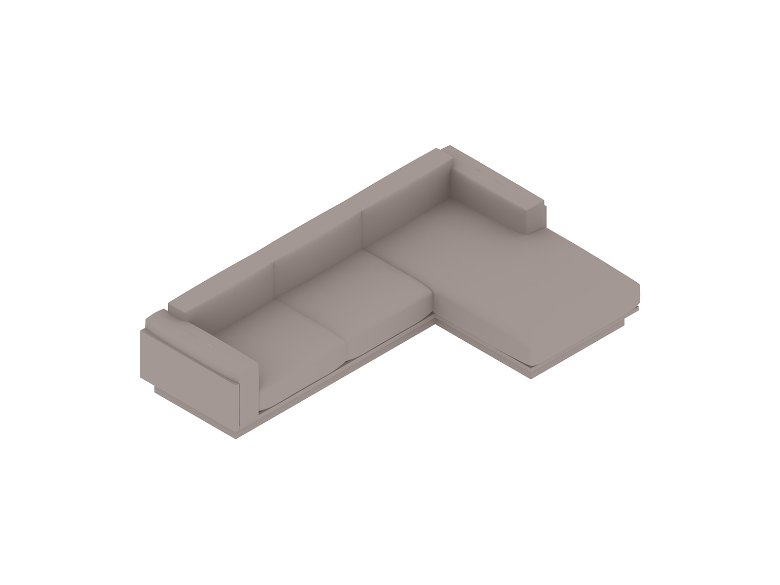 Rendu général : Canapé modulaire Pawson Drift – Méridienne gauche