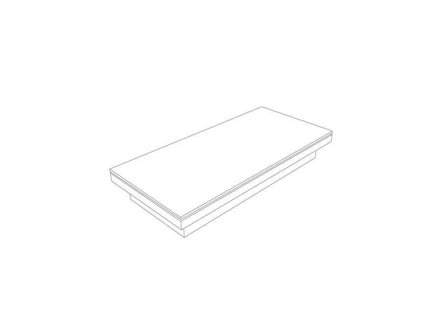 Un dibujo - Mesa de centro Pawson Drift rectangular