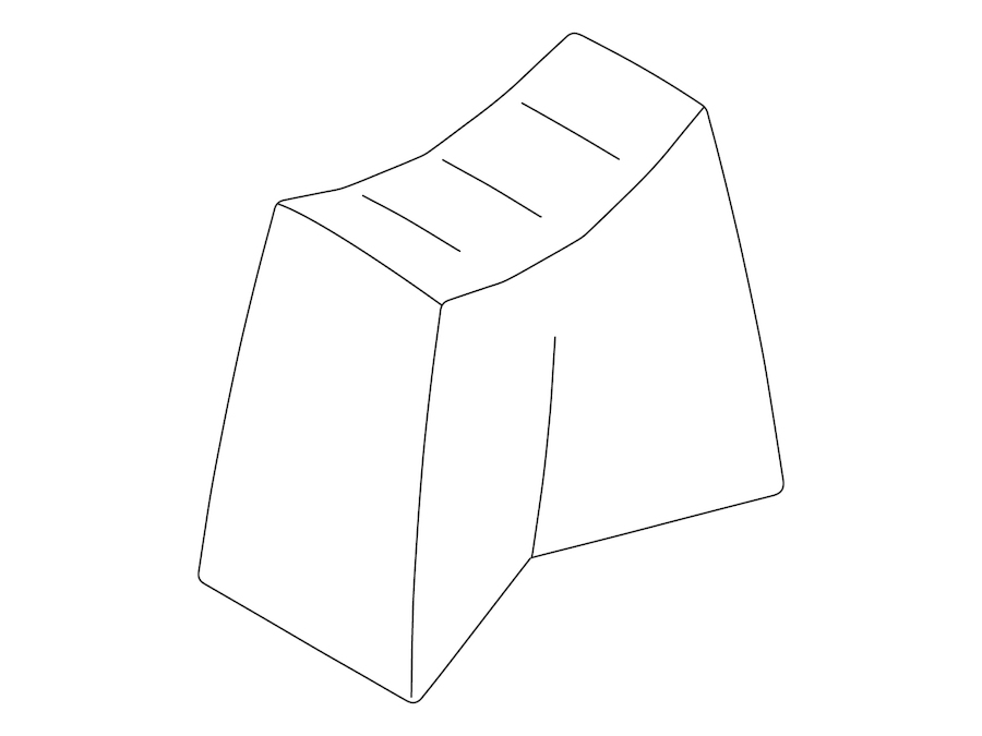 A line drawing - Pinch Stool