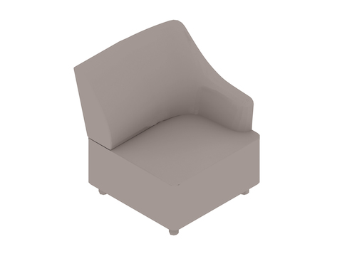 A generic rendering - Plex Chair–Left Arm