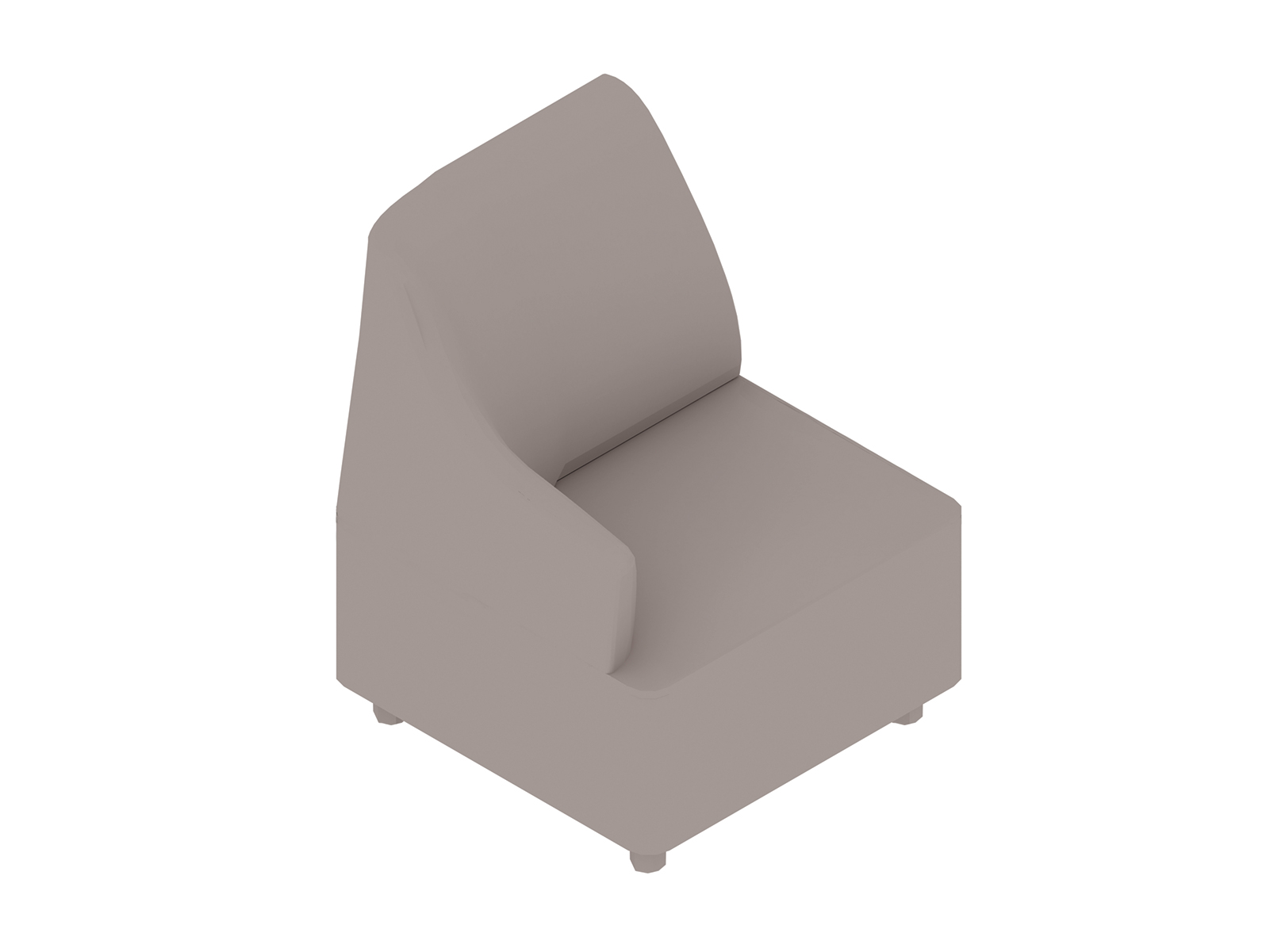 A generic rendering - Plex Chair–Right Arm