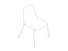 A line drawing - Polly Side Chair–Armless–4-Leg Base