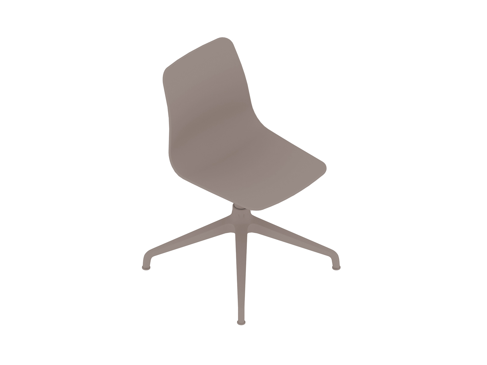 Uma renderização genérica - Cadeira para visitantes Polly–Sem braços–Base 4 estrelas–Sem estofamento