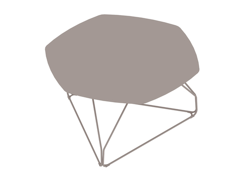 Eine generische Abbildung - Polygon Wire Tisch – sechseckig
