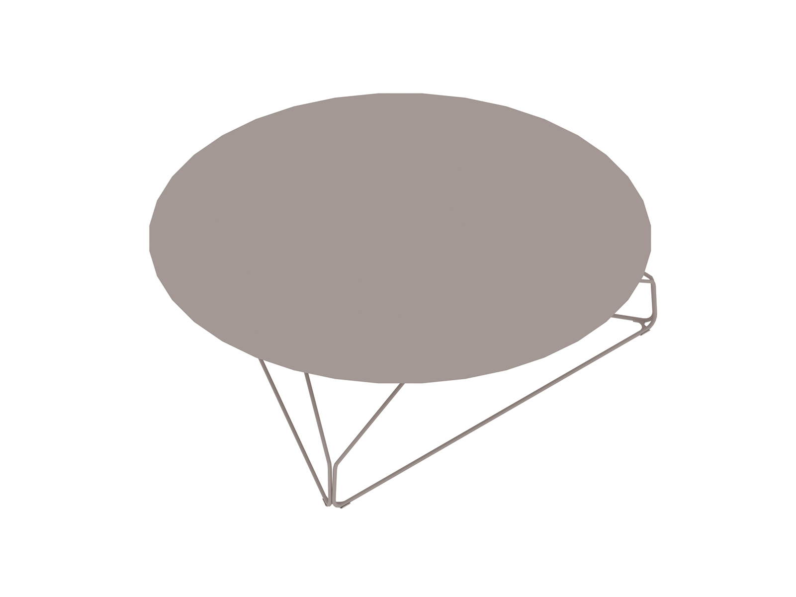Un rendering generico - Tavolo Polygon Wire - circolare