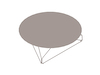 Een generieke rendering - Polygon Wire-tafel–Rond