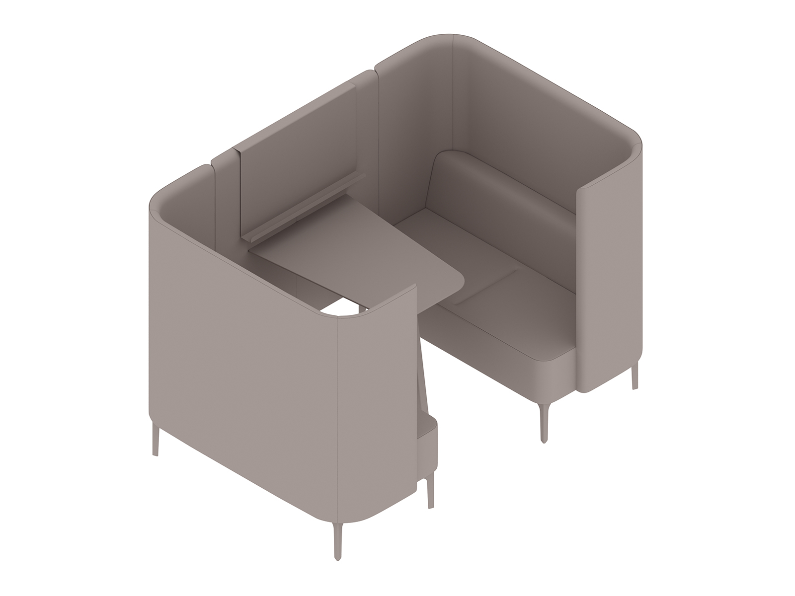 Een generieke rendering - Pullman-booth–2 zittingen