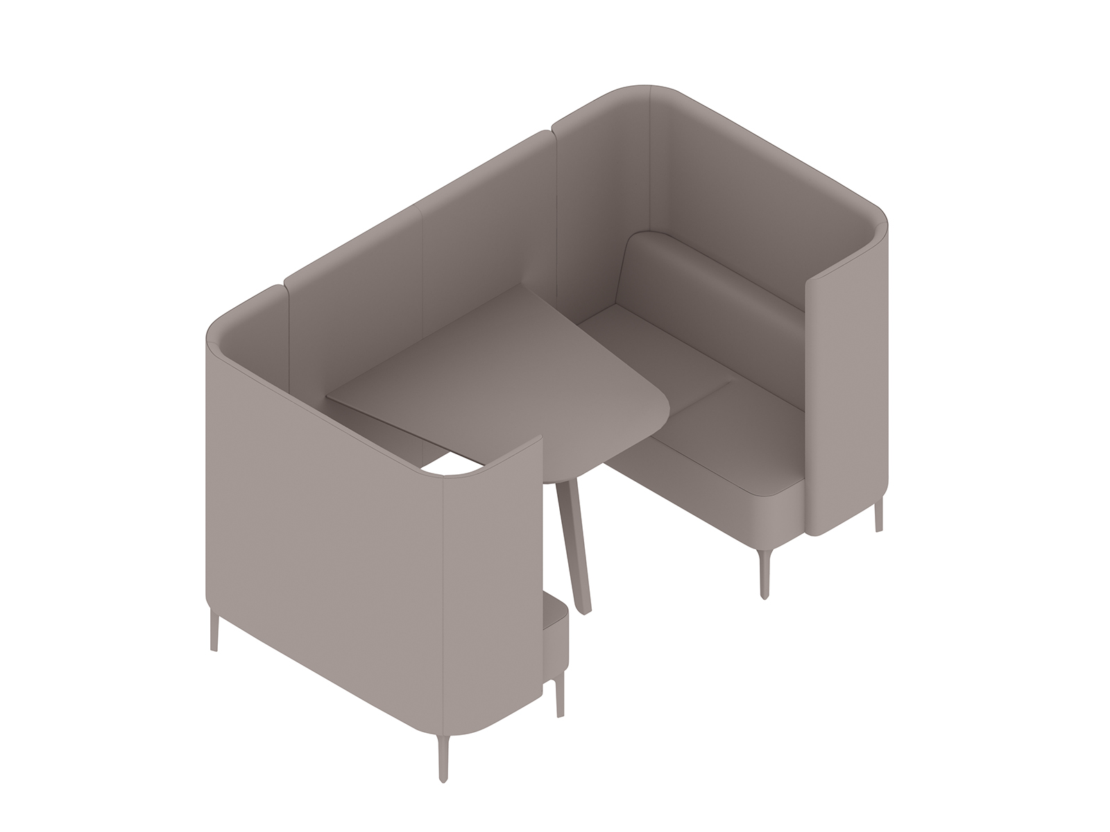 A generic rendering - Pullman Booth–2 Seat–Wide
