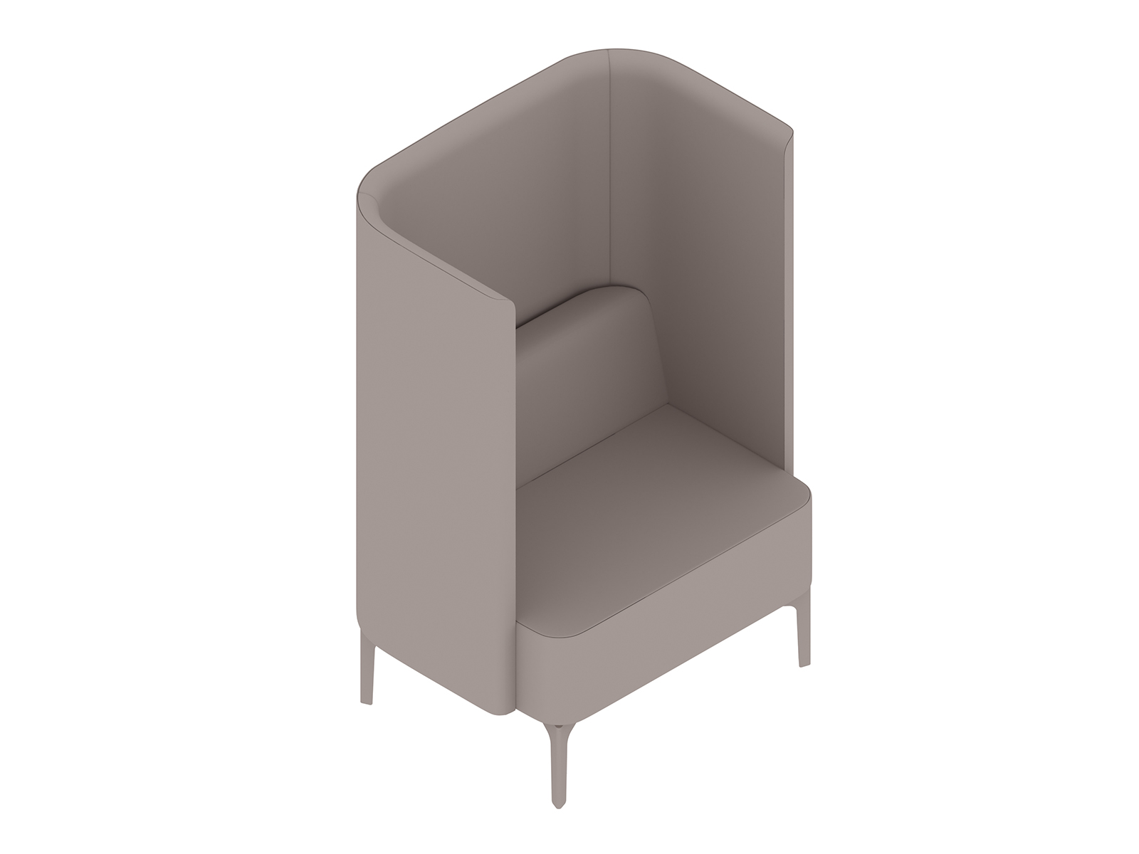Un rendering generico - Seduta Pullman–Base a 4 gambe