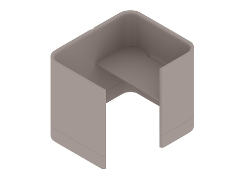 Uma renderização genérica - Mesa modular Pullman–Acesso à direita