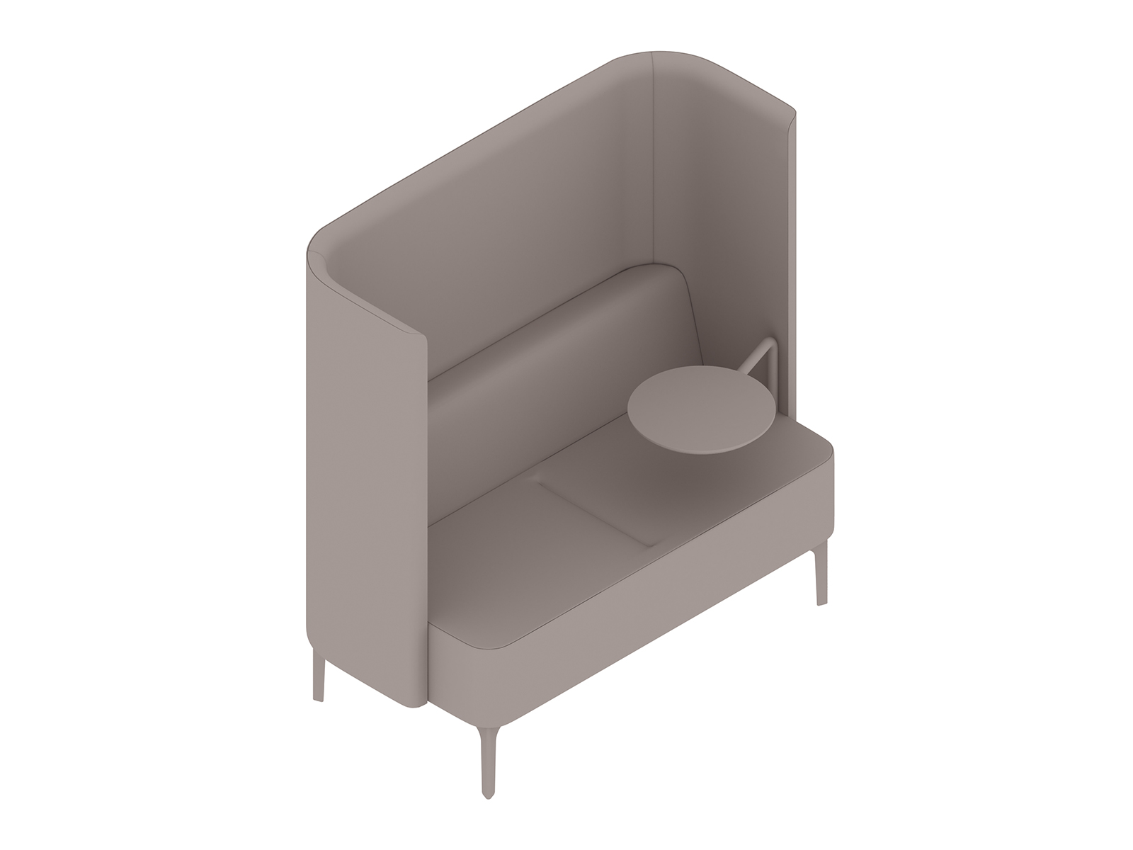 A generic rendering - Pullman Sofa–2 Seat–Tablet Left