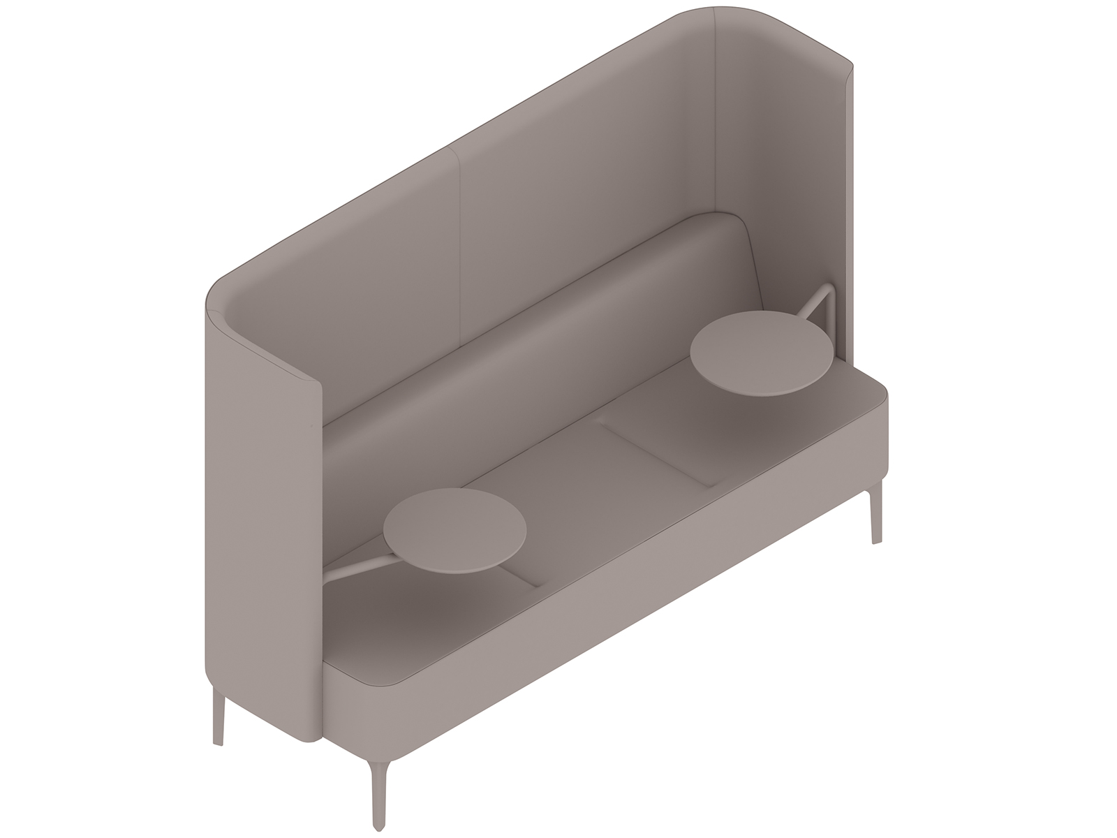 Eine generische Abbildung - Pullman Sofa–3-Sitzer–Tisch links und rechts