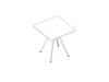 A line drawing - Pyramid Café Table–Square