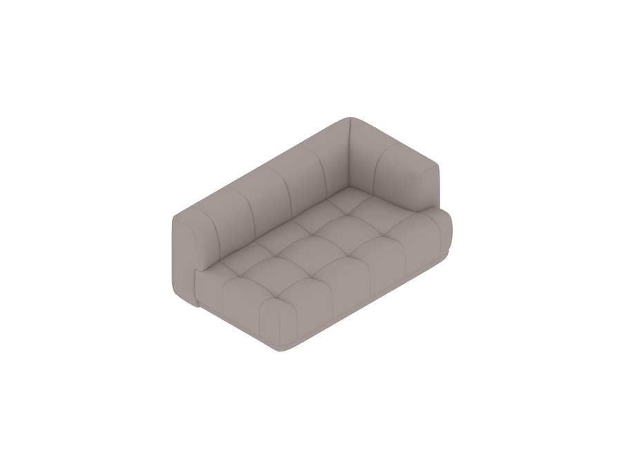 A generic rendering - Quilton Sectional Sofa–Left Armless Right Arm